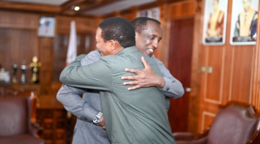 Alfred Mutua and Narok governor Patrick Ntutu